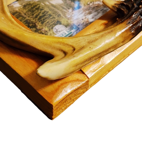 Cabin Decor Buckhorn Deer Antler Rustic  Picture Frames - Picture 5 of 13